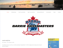 Tablet Screenshot of barriebassmasters.com